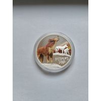 Тувалу 1 доллар 2018 Динго австралийский унцовка 999