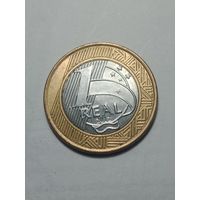Бразилия 1 реал 2012 года .