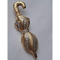 Крупная брошь. Зонт. 70-е, Германия