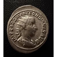 Денарий. Гордиан III 238-244 гг. н.Э. Антониниан.   Серебро.