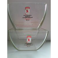 ДВА Салатника - С Логотипом - "Чемпионат Мира по Хоккею 2014 года в Минске" - Одним Лотом..