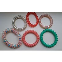 Пружинка-резинка-браслет, новый, разные