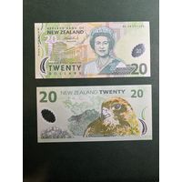 Новая Зеландия 20 долларов 2005- 2013 г P-187b.Елизавета 2 полимер UNC
