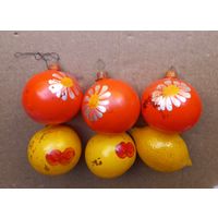 Елочные игрушки СССР.ТОЛСТОЕ СТЕКЛО