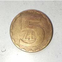 5 злотых 1983 года Польша. Народная Республика. Родная патина!