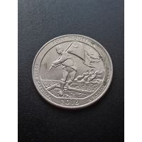 США 25 центов 2016 г. D - Форт Молтри