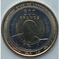 Центральная Африка (BEAC) 500 франков 2024 г.