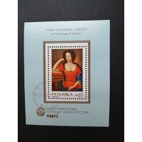 Польша 1982 Блок Mi.88 с маркой "Международная филателистическая выставка "PHILEXFRANCE-82"" (гашение с клеем) Mi.2814 каталог 4.50 евро