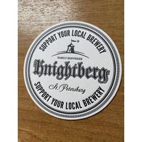 Подставка под пиво "Knightberg Brewery" /Санкт-Петербург, Россия/ No 3