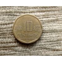 Werty71 Перу 10 сентимо 2004
