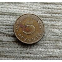 Werty71 Германия ФРГ 5 пфеннигов 1978 D