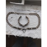 Цепь с кулоном и Браслет. Набор.