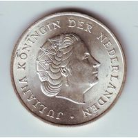 Антильские острова, 2 1/2 гульдена 1964 года  - состояние !