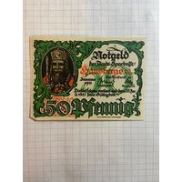 50 пфеннингов (нотгельды) г. Германия.