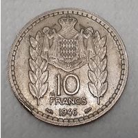 Монако 10 франков, 1946 (1-9-129)