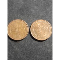 Германия 5 евроцентов 2005 J 2006 A