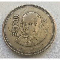 Мексика 1000 песо, 1988   5-9-1