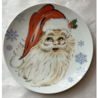 Тарелка фарфоровая   "Дед Мороз"      ДФЗ