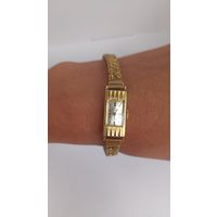 Часы швейцария,  позолота , на ходу с рубля