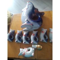 Набор Рыбки Карпы СССР фарфор