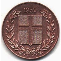 РЕСПУБЛИКА ИСЛАНДИЯ. 5 ЭЙРЕ 1959