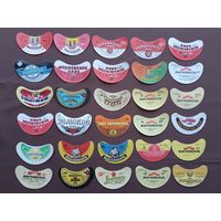 Белорусские пивные этикетки по 3 р., все разные, ю-907-15 (3826)