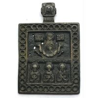 Икона меднолитая Знамение Пресвятой Богородицы.