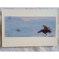 Тельжанов. Охота с беркутом. Издание Алма-Ата