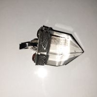 Кулон. Серебро, горный хрусталь.