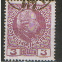 Марка из серии 1908г. Австро-Венгрия "Император Иосиф II"