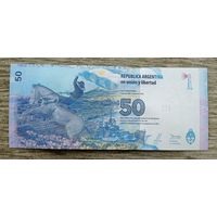 Werty71 Аргентина 50 песо 2015 UNC банкнота Мальвинские острова