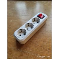 Колодка удлинителя 3гн с выкл. 16А 3,5 кВт с з/к EKF