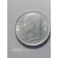 Бельгия 1 франк 1970 года .