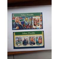 Марки Сан Томе и Принсипи  Лауреат Нобелевской премии Мира 1993 Н Мандела