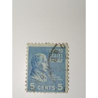 США 1938 Портрет 5-го президента США Джеймса Монро (1817–1825).