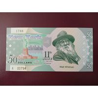 Штат Нью-Йорк 50 долларов UNC