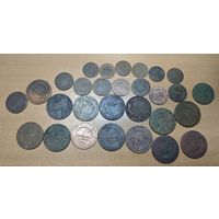 Медные монеты До Николая 2. Года - номиналы. 29 штук