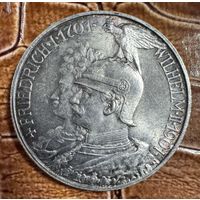 Монета 2 марки 1901 год. 200 лет Пруссии. Германская империя.