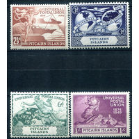 Британские колонии - Острова Питкэрн - 1949г. - 75 лет Всемирному почтовому союзу - 4 марки - полная серия, MNH [Mi 15-18]. #2-Bc-48-A-2