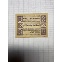 50 геллеров (нотгельды) Австрия.-2212