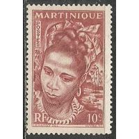 Мартиника. Юная островитянка. 1947г. Mi#239.