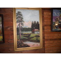 Картина с чердака,холст/масло,Н/Х.Ср.20-го века.С рубля.