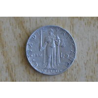Ватикан 5 лир 1951 с 1 руб