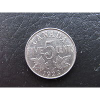 5 центов, 1922. Канада.