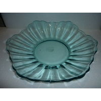 Конфетница-фруктовница 30-50-ые. Цветное Стекло. Ручная работа