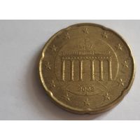 Германия 2002J 20 евроцентов