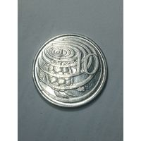 Каймановы острова 10 центов 2002 года .