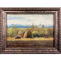 Ковалёв А.Ф "Осенний день".1996г.  23х16см, к/м.