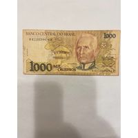 Бразилия 1000 крузейро 1990-0901