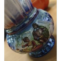 Винтажная ваза Вольная беседа. Керамика, люстр.